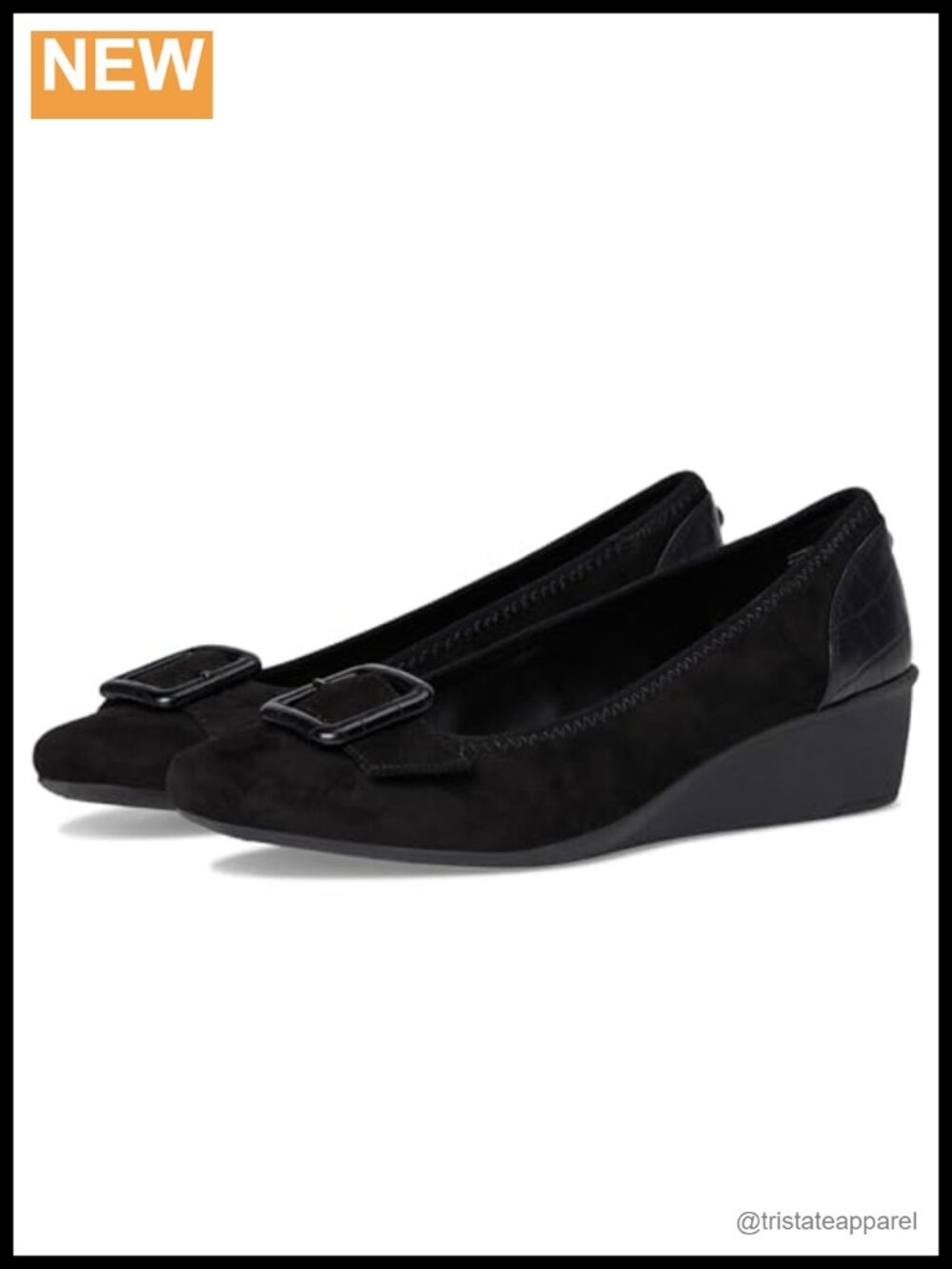Suede Wedge Pump with iFlex Technology Slip-On